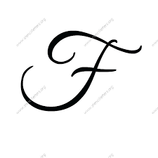 Capital F In Script Cursive Calligraphy Cursive Letter F Hand Lettering Alphabet Lettering Alphabet