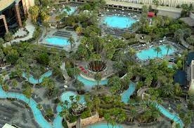 Aerial View Of The Mgm Grand Pool Vegas Pools Las Vegas Pool Las Vegas Vacation