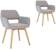 Amazon Com Lansen Furniture Set Of 2 Modern Living Dining Room Accent Ar Dining Room Accents Mid Century Modern Upholstered Dining Chairs Accent Arm Chairs