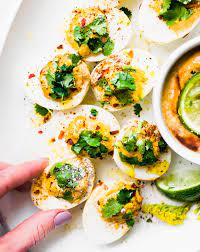 For healthier deviled eggs, you can use one of my favorite healthy ingredient swaps: Easy Deviled Eggs With Homemade Chipotle Mayo Paleo Cotter Crunch
