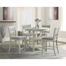 Provides a great landing spot to enjoy outdoor weather near the pool, by the garden, or simply just outside. Amherst White Counter Height Dining Room Set Elements Furniture Furniture Cart