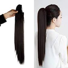 Short pixie with straight hair and undercut. Wizme Wedding And Party Use Synthetic Clutcher Straight Short Ponytail Hair Extension For Women And Girls Dark Brown 30 Grams Pack Of 1 Amazon In Beauty