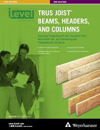 ilevel trus joist beams headers and columns specifiers