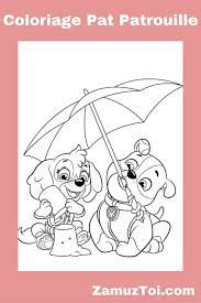 coloriage pat patrouille plage in 2021 paw patrol coloring pages disney drawings sketches de courtepointe imprimable