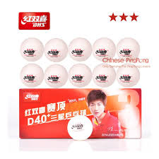 Bonus Pack 10 Bolas Caixa Mais Novo Dhs 3 Estrela D40 Bolas De Tenis De Mesa Novo Material Plastico Poli Ping Pong Bolas Tennis Balls Table Tennis Ping Pong