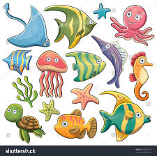 sea animals collection hayvan ilustrasyonlari hayvan boyama kitaplari