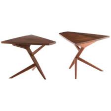 Pair Of George Nakashima Conoid Side Tables 1stdibs Com Nakashima Furniture George Nakashima Furniture George Nakashima