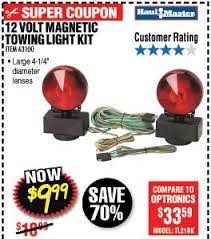 12 Volt Magnetic Towing Light Kit Towing Lights Harbor Freight Tools Coupons