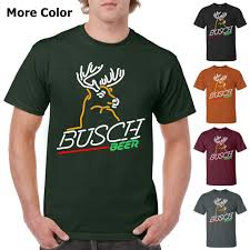 Busch Beer T Shirt Custom Designed Graphic Deer Pattern