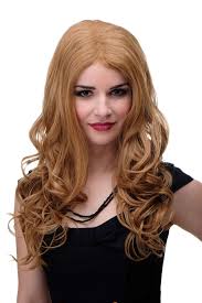 Having curly hair brings me such joy. Gorgeous Lady Quality Wig Long Wavy Slight Curls Backcombed Middle Parting Volume Medium Dark Blond