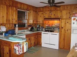 knotty pine kitchen
