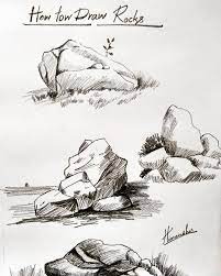 How To Draw Rocks Arts Rocks Pencilsketches Drawings Charcoal Finearts Tonelightroom Humor Art Drawings Sketches Pencil Nature Sketch Nature Drawing