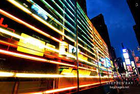 Times Square In Neon Times Square New York City Neon Lighting