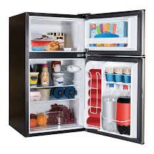 Black Decker Mini Fridge Haier 3 2 Cu Ft Freestanding Mini Fridge Virtual Steel Lowes Com Small Refrigerator Compact Refrigerator Refrigerator Sale