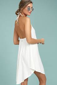 O Neill Layla Cream Halter Dress Women Dress Online Fashion Dresses