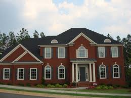 Think beyond white for interesting combinations. Majestic Construction Roofing A Collection Of Red Brick Houses With Different