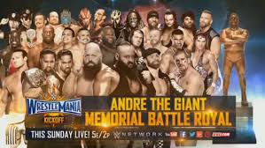 Une fois à température ambiante, big show ne perd pas une seconde avant de prendre la ceinture de la wwe des mains du champion robotisé actuel. Wrestlemania 33 On Connait La Liste Des Catcheurs Qui Participeront A L Andre The Giant Memorial Battle Royal