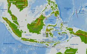 Java Indonesia Physical Map Of Indonesia Indonesia Map Geography Project