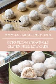 Sugar Free Paleo Pecan Snowball Cookies Recipe In 2020 Pecan Snowball Cookies Pecan Snowballs Low Carb Baking
