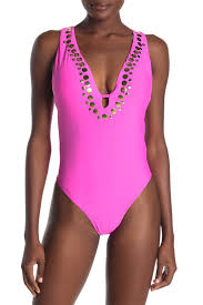 Athena Hey There Plunge One Piece Swimsuit Hautelook