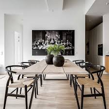 Black And White Dining Table Decor Wood Black Inspo Via Alexander White Dining Room Design Dining Table Design Dining Room Decor