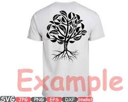 Family Tree Silhouette Clipart Courage Faith Hope Love Strength Believe 751s