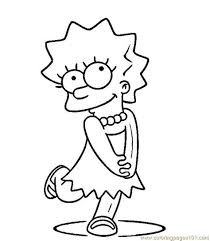 Mother of bart, lisa, and maggie; Simpsons Coloring Pages Learny Kids