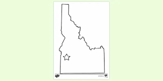 Write the name of each capital coloring page. Free Idaho State Colouring Page Colouring Sheets