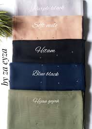 Bawal tabur warna hitam kita tak ada. Bawal Batu Tabur Material Tudung Bawal Exclusive Facebook