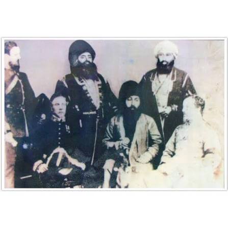 Is this a photograph of Hari Singh Nalwa and… *gasp* Maharaja Ranjit Singh!? Despite for decades now of claims that this is a photograph of the famous Sikh warrior, Hari Singh Nalwa,