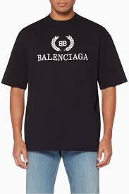 Shop Balenciaga Black Black Bb Logo T Shirt For Men Ounass Uae