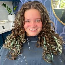 ✨✨My daughter Cali let me show her how curly her hair can truly be. We both  had no idea these curls were underneath all that hair. She's getting it  recolored before school