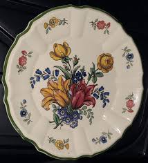 ANTIQUE RARE OLD ABBEY WARE PLATE- V&B.M. SAAR #5