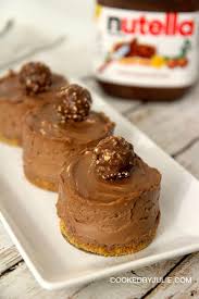 No Bake Mini Nutella Cheesecakes