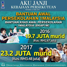 See more of bantuan awal persekolahan 2019 on facebook. Infografik Akujanji Kerajaan Persekutuan Bantuan Khas Awal Persekolahan Pakdin My