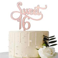 Find the perfect birthday cake 16 stock photo. Mirror Rose Gold Sweet 16 Cake Topper 16th Birthday Cake Topper Girl S 16th Cake Topper Birthday Party Decorations Supplies Cake Decorating Supplies Aliexpress