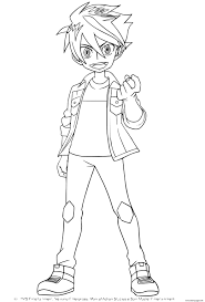 Dan Kuso Bakugan Battle Planet Coloring Pages Printable V starye vremena vestroya razdrobilas na 6 mirov: dan kuso bakugan battle planet coloring