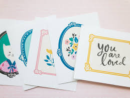 Use rhinestones to make the greeting card extra special. Willow Lane Greeting Card Printables Maggie Holmes Design