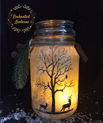 Reindeer Lantern Feen Glaser Weihnachten Glaser Windlichter Basteln Glas