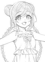 193982 drawings on pixiv, japan. Kawaii Anime Anime Girl Coloring Pages Novocom Top
