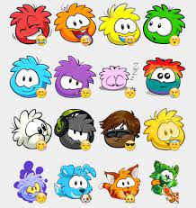 Puffles Stickers Set Telegram Stickers Club Penguin Club Penguim