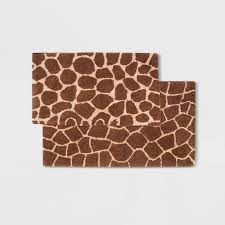 Pick from bath mats and bath rugs in a variety of shapes, sizes, and materials. 2pc Safari Bath Rug Set Brown Beige Chesapeake Merchandising Target