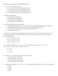 Https Www Dentonisd Org Cms Lib Tx21000245 Centricity Domain 1191 Confidence 20intervals 20and 20hypothesis 20testing 20multiple 20choice Pdf