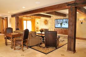 Basement bar, perry hall maryland. Rustic Lodge Style Basement American Traditional Basement Dc Metro By Sun Design Remodeling Specialists Inc