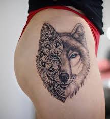 Wolf Mandala Tattoo But Dovmeleri Klasik Dovmeler Wolf Tattoo Design
