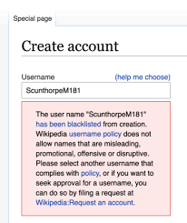 You can mix and match the names and come up with your own unique username for your minecraft character. Scunthorpe Problem Wikipedia
