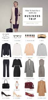 Here S Your Essential Business Trip Packing List Business Casual Outfits Packing List For Travel Business Casual Womens Fashion