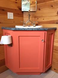 Looks great because it is so close to the wall, plumber has had a. Bathroom Corner Vanity Ana White