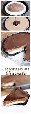 Chocolate Mousse Cheesecake Recipe Desserts Dessert Recipes Chocolate Mousse Cheesecake