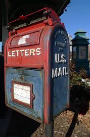 Blue N Red Vintage Mailbox Mailbox My Childhood Memories